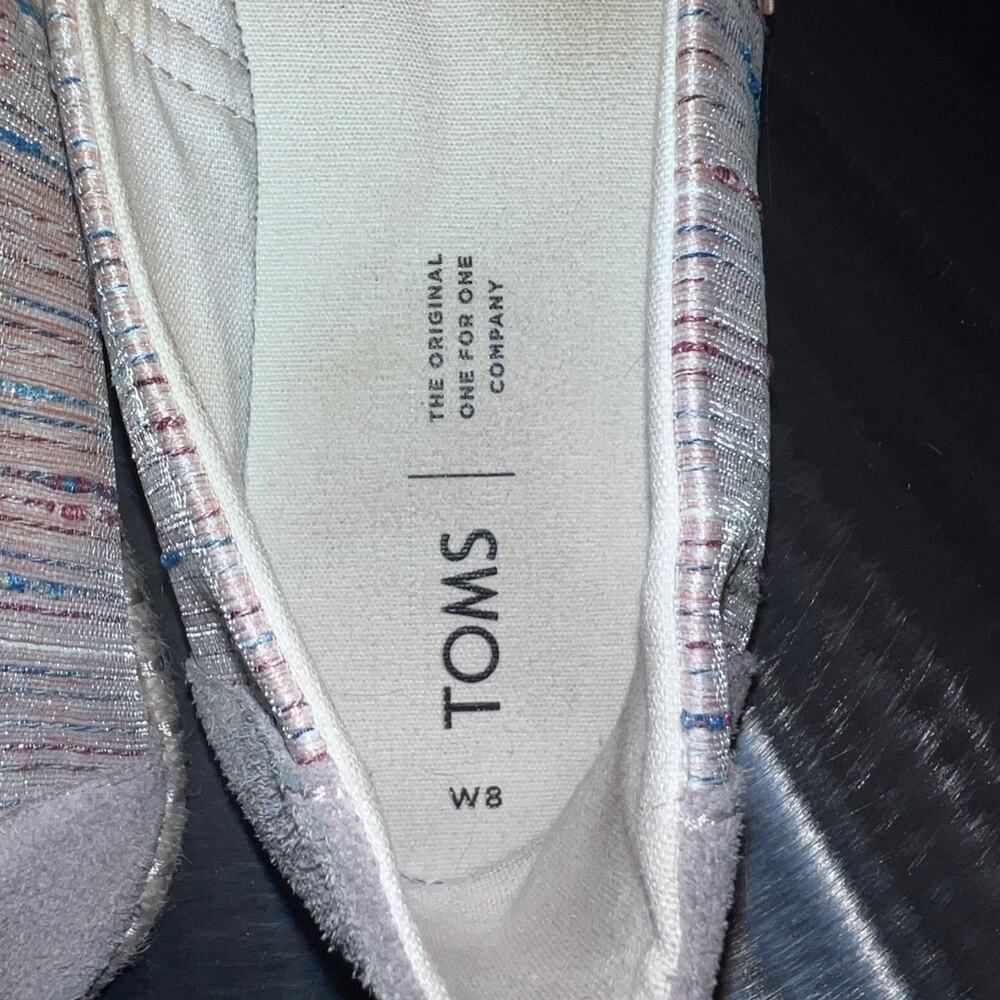 TOMS Espadrilles Birch Metallic Women’s Shoes - Size: 8 - Good condition! - Picture 5 of 7